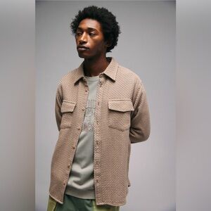 BDG Solid Textured Overshirt
